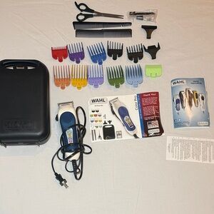Wahl Men’s Color Pro Plus Corded Electric Clipper Set 20 Pieces EUC